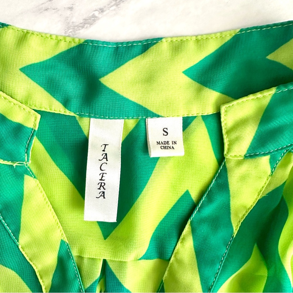 Green Sheer Top Size S - Picture 7 of 14